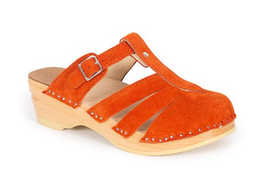 Mary Jane Orange Suede